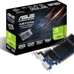 TARJETA DE VIDEO ASUS NVIDIA GT730 /PCIE X16 2.0 /2GB GDDR5 /HDMI /DVI-D /BAJO PERFIL /GAMA BASICA