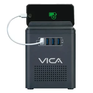 REGULADOR DE VOLTAJE VICA CONNECT 800 800 VA / 400 W 4 TOMAS NEMA 5-15R Y CENTRO DE CARGA CON 4 PUERTOS USB
