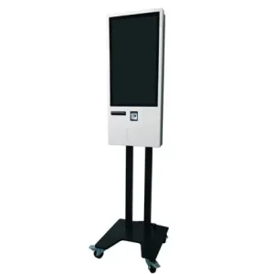 KIOSCO DE AUTOSERVICIO EC LINE EC-K2027I3, BLANCO, PANTALLA TOUCH, 27 PULGADAS , INTEL CORE I3-1115G4, 8GB RAM, 256GB SSD, WINDOWS 10 IOT ENTERPRISE 64 BITS, IMPRESORA 80MM Y LECTOR 2D, INCLUYE BASE