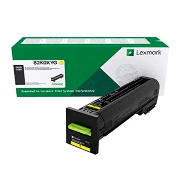 TONER LEXMARK COLO AMARILLO ALTO RENDIMIENTO, 82K4HY0,  HASTA 17,000 PAGINAS, PARA CX860DE, CX825DE, CX820DE