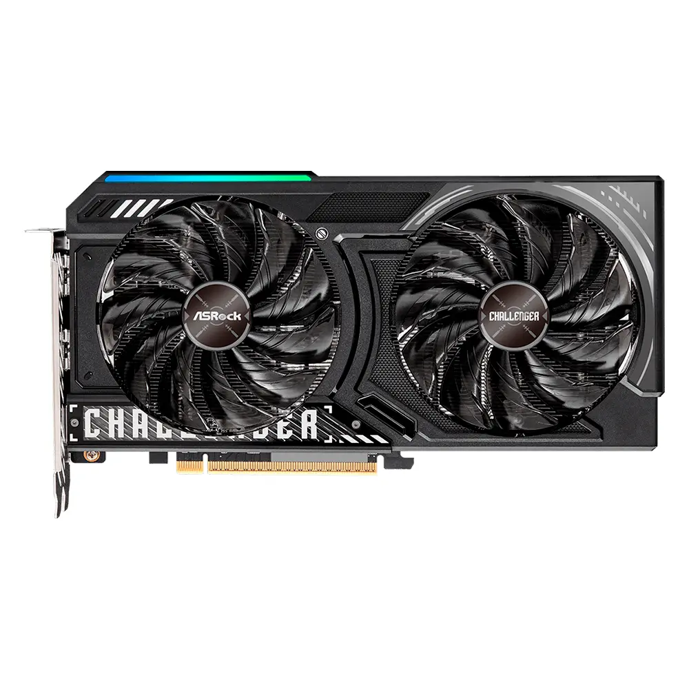 TARJETA DE VIDEO ASROCK AMD RADEON RX 9060 XT CHALLENGER OC/16GB GDDR6/PCIE 5.0 X 16/128 BITS/BOOST CLOCK 3290 MHZ/DUAL FAN CON INDICADOR LED/1 HDMI 2.1/2 DISPLAYPORT 2.1/RESOLUCION MAX 8K