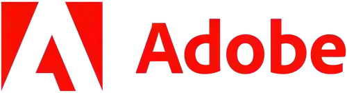 Logotipo de adobe México rojo, 2024 soluciones tecnológicas para creatividad.